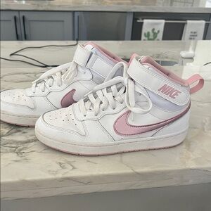 Nike high top sneakers. Size 4 1/2 youth.  Worn twice.